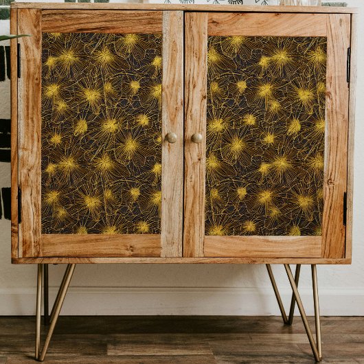 Muster-Decoupage für Gold-getippte Petals Seidenpapier