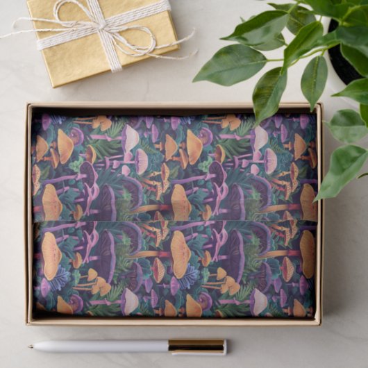 Muster-Decoupage von Funky Mushrooms Seidenpapier (Geschenk)