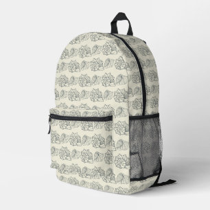 Muster dekorativer Muscheln Bedruckter Rucksack