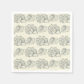 Muster dekorativer Muscheln Serviette (Vorderseite)