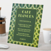 Muster der 1970er Jahre | Cake Flavor Neon Wedding Sockelschild (In Situ)