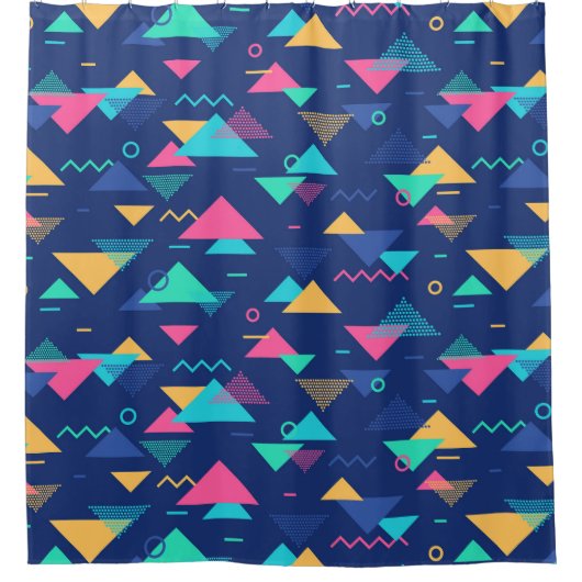 Muster der 1980er Jahre Duschvorhang (Vorderseite)