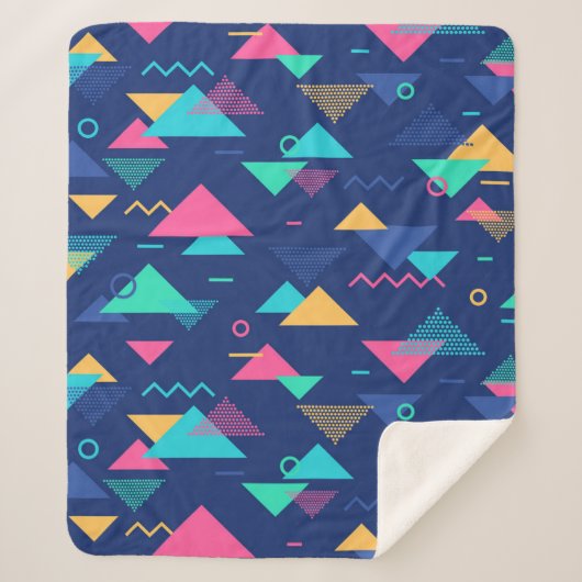 Muster der 1980er Jahre Sherpadecke (Vorderseite)