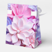 Muster der 3D-Blume von Pastell Geschenkschachtel (Rückseite)