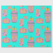 Muster der 90er geschenkpapier (Flach)