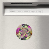 Muster der abstrakten Blume Magnet (In Situ (Geschirrspüler))