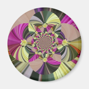 Muster der abstrakten Blume Magnet