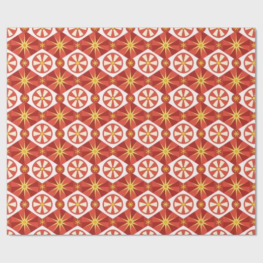 Muster der Abstrakten geometrischen Sternexplosion Geschenkpapier (Flach)