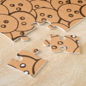 Muster der alten Holzknöpfe Puzzle (Seite)