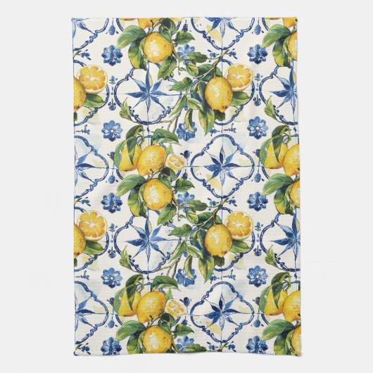 Muster der Amalfi-Küste Geschirrtuch (Vertikal)