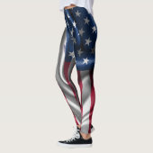 Muster der amerikanischen Flagge Leggings (Links)