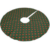 Muster der Anzug-Poker-Karte Polyester Weihnachtsbaumdecke (Schrägansicht)