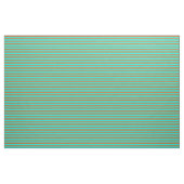 Muster der Aqua- und Schokoladenlinien Stoff (Yard (91,4 cm))