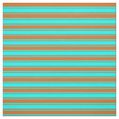Muster der Aqua- und Schokoladenlinien Stoff (Muster)