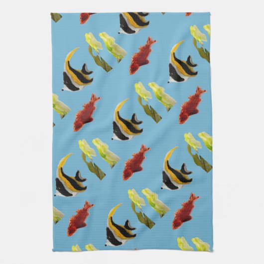 Muster der Aquakultur Handtuch (Vertikal)