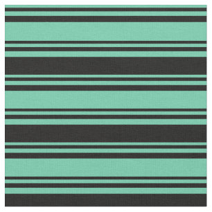 Muster der Aquamarine und der schwarzen farbigen L Stoff