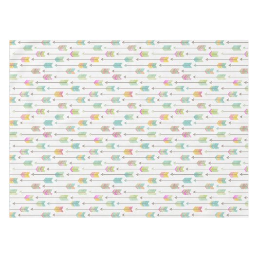 Muster der Aquarellbogen Tischdecke (Vorderseite (Horizontal))