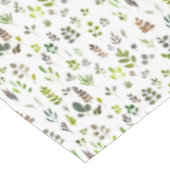 Muster der Aquarellfarben Eukalyptus-Blätter Tischdecke (Schrägansicht)