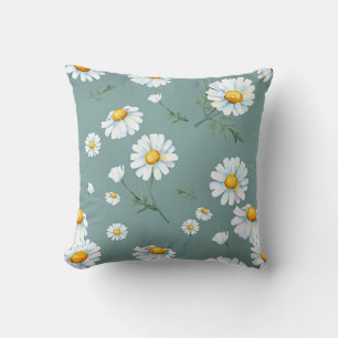 Muster der Aquarellfarben-Kamille-Blume Kissen