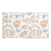 Muster der Aquarellfarben zeichnen Kissenbezug (Rückseite-Links)