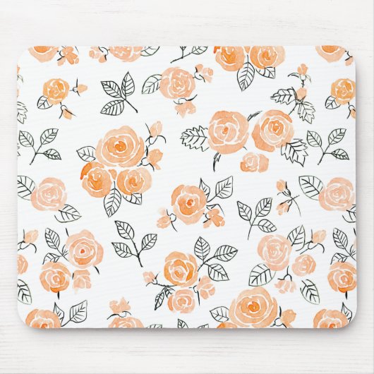 Muster der Aquarellfarben zeichnen Mousepad (Vorne)