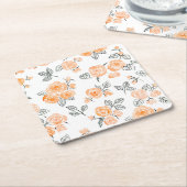 Muster der Aquarellfarben zeichnen Rechteckiger Pappuntersetzer (angewinkelt)