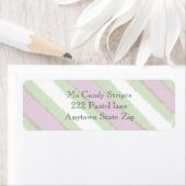 Muster der Aquarellstreifen in Grün, Weiß und Rosa (Insitu)