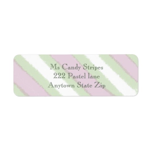 Muster der Aquarellstreifen in Grün, Weiß und Rosa (Vorne)