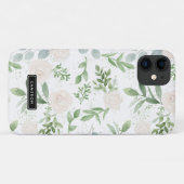Muster der Aquarellwiesen und der weißen Blume Case-Mate iPhone Hülle (Rückseite (Horizontal))