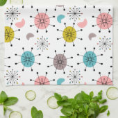 Muster der atomaren Retro-Sternexplosion Geschirrtuch (Gefaltet)