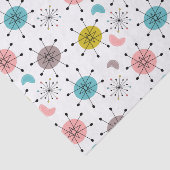 Muster der atomaren Retro-Sternexplosion Seidenpapier (Ausschnitt)