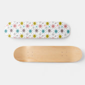 Muster der atomaren Retro-Sternexplosion Skateboard (Horizontal)