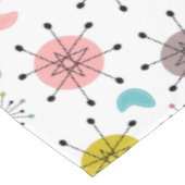 Muster der atomaren Retro-Sternexplosion Tischdecke (Schrägansicht)