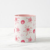 Muster der atomaren Sternexplosion Mitte Rosa, Rot Tasse (Zentrum)