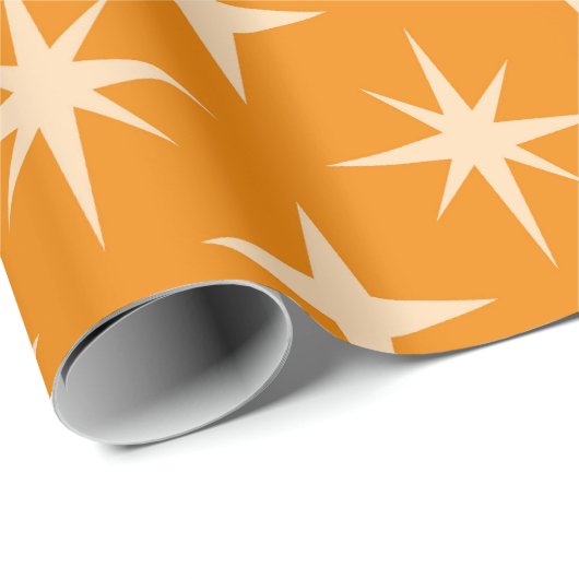 Muster der atomaren Sternexplosionen des Mittelalt Geschenkpapier (Rolleneckpunkt)