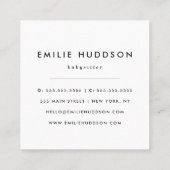 Muster der Bären, Babysitter, Tagesbetreuung, Kind Quadratische Visitenkarte (Rückseite)