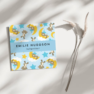 Muster der Bären, Babysitter, Tagesbetreuung, Kind Quadratische Visitenkarte