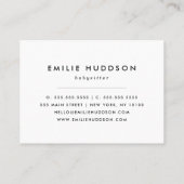 Muster der Bären, Babysitter, Tagesbetreuung, Kind Visitenkarte (Rückseite)