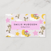 Muster der Bären, Babysitter, Tagesbetreuung, Kind Visitenkarte (Vorderseite)