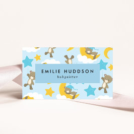 Muster der Bären, Babysitter, Tagesbetreuung, Kind Visitenkarte