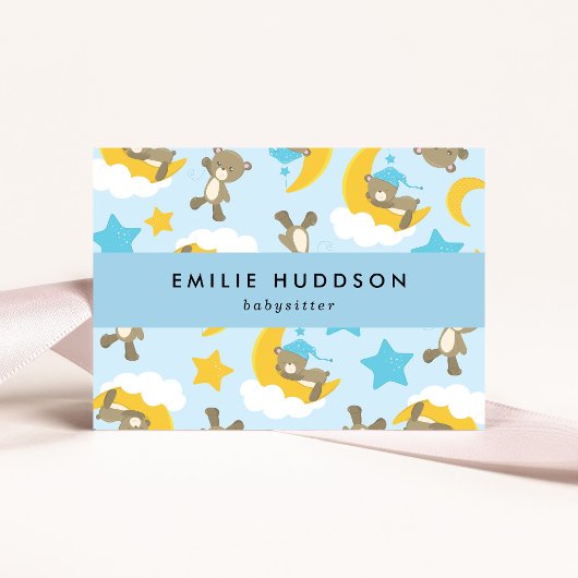 Muster der Bären, Babysitter, Tagesbetreuung, Kind Visitenkarte