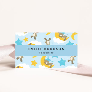 Muster der Bären, Babysitter, Tagesbetreuung, Kind Visitenkarte