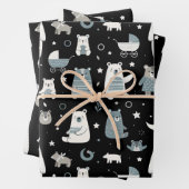 Muster der Bärenfamilie Geschenkpapier Set (Beispiel)
