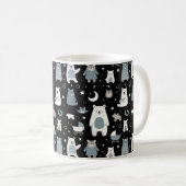 Muster der Bärenfamilie Kaffeetasse (VorderseiteRechts)