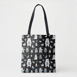 Muster der Bärenfamilie Tasche