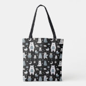 Muster der Bärenfamilie Tasche (Rückseite)