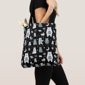 Muster der Bärenfamilie Tasche (Von Nahem)