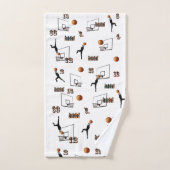 Muster der Basketballspieler, Badhandtuch Set (Handtuch)