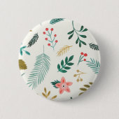 Muster der Blätter Button (Vorderseite)