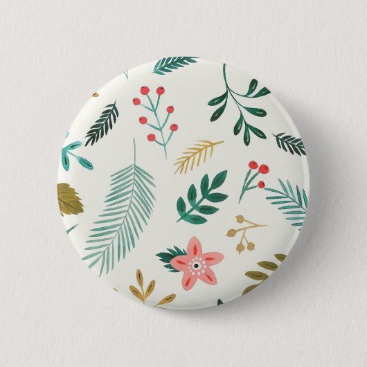 Muster der Blätter Button (Vorderseite)